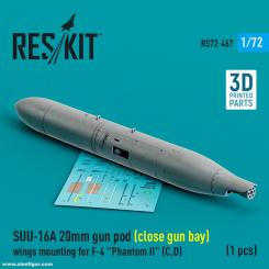 SUU-16A 20mm gun pod (close gun bay) wings mounting for F-4 "Phantom II" (C,D) 
