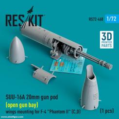 SUU-16A 20mm gun pod (open gun bay) wings mounting for F-4 "Phantom II" (C,D) 
