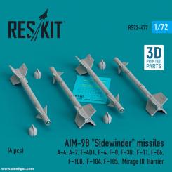 Missiles AIM-9B "Sidewinder" (4 pièces) 