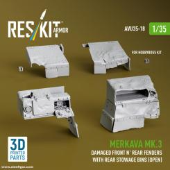 Merkava Mk.3 beschädigte Schmutzfänger (Hobby Boss) 