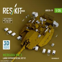 Merkava Mk.3 großes Außendetail-Set (Meng) 