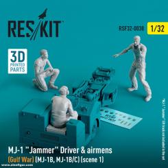 Pilote MJ-1 et personnel au sol - Guerre du Golfe 