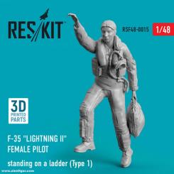 F-35A Lightning II Female Pilot for Ladder 