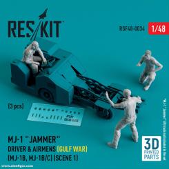 MJ-1 "Jammer" Driver & airmens (Gulf War) (MJ-1B, MJ-1B/C) (scene 1) 