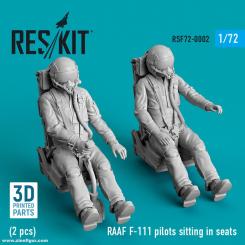 RAAF F-111 pilots sitting in seats 