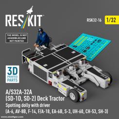 A/S32A-32A (SD-1D/SD-2) Deck Tractor Spotting Dolly with Driver 
