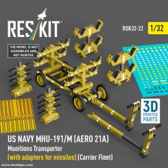 US NAVY MHU-191/M (AERO 21A) Munitions-Transporter (mit Raketenadaptern) 