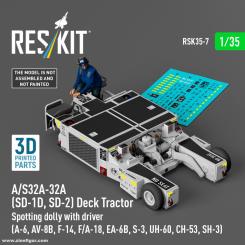 A/S32A-32A (SD-1, SD-2) Deck Tractor Spotting Dolly with Driver 