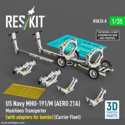 US NAVY MHU-191/M (AERO 21A) Munitions-Transporter (mit Bombenadaptern) 