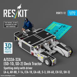 A/S32A-32A (SD-1D, SD-2) Deck Tractor Spotting Dolly with Driver 