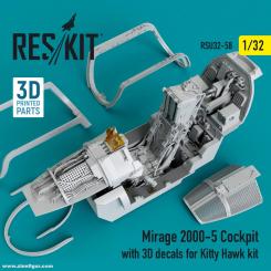 Mirage 2000-5 Cockpit mit 3D Decals 