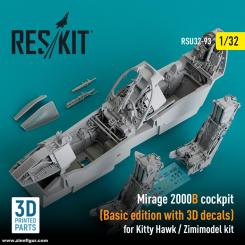 Mirage 2000B Cockpit Basic Edition with 3D-Decals 