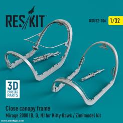 Mirage 2000B/D/N Canopy Frame Closed 
