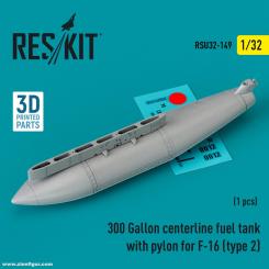 300 gal. réservoir central pour F-16 - type 2 