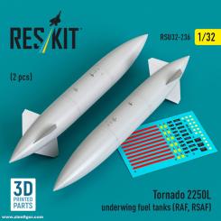 Réservoirs d'aile Tornado 2250LL (RAF/RSAF) (2 pièces) 