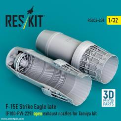 F-15E Strike Eagle retard (F100-PW-229) Buses (ouvertes) (Tamiya) 