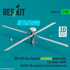AH-64D Late Apache Rotor MUMT, AN/APG-78 Longbow (Takom) 