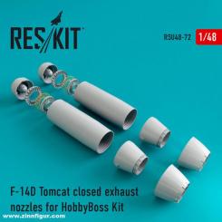 F-14D Tomcat Exhaust Nozzles Closed 