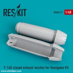 F-14D Exhaust Nozzles Closed 