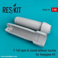 F-14D Exhaust Nozzles Open/Closed 