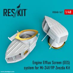 Système d'écran Mi-24V/P Engine Efflux 