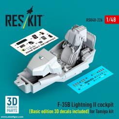 F-35B Lightning II Cockpit mit 3D-Decals (Tamiya) 