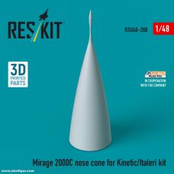 Cône de nez du Mirage 2000C (Italeri/Kinetic) 
