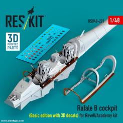 Rafale B Cockpit mit 3D-Decals (Academy/Revell) 