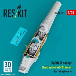 Cockpit de Rafale B avec décals 3D - (Hobby Boss) 