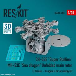 CH-53E/MH-53E Rotormechanik für 7 Blätter (Academy) 