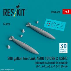 300 Gallon Fuel Tank Aero 1D USN & USMC (2 Stück) 