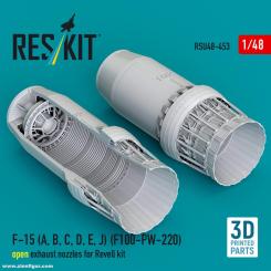 F-15A/B/C/D/E/J F100-PW-220 Düsen geöffnet (Revell) 