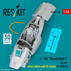 A-10A Thunderbolt II Cockpit with 3D-Decals (GWH) 