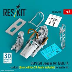 Sepecat Jaguar GR.1/GR.1A Cockpit mit 3D-Decals (Airfix) 