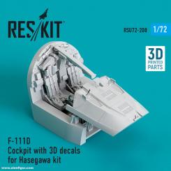 Cockpit de F-111D avec décals 3D 