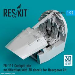 FB-111 Cockpit modification tardive avec décals 3D 