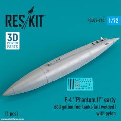F-4 Phantom II précoce Réservoirs de 600 gallons (soudés) 