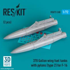 370 Gallonen Flügeltanks (Typ 2) für F-16 (2 Stück) 