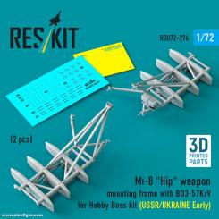 Mi-8 Hip Waffenhalterung mit BD3-57KrV (UdSSR/Ukraine früh) (Hobby Boss) 