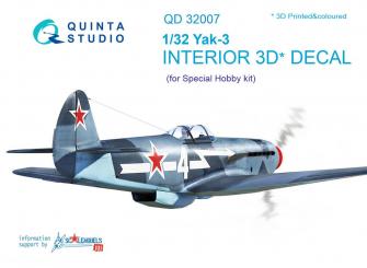 Yak-3 3D-Decal Interior 