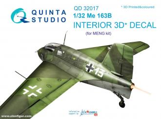 Me 163B 3D-Decal détails intérieurs 