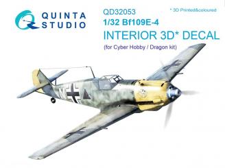 Bf 109E-4 3D-Decal détails intérieurs 