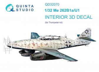 Me 262B-1a/U-1 3D-Decal Interior 