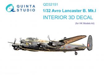 Avro Lancaster B.Mk.I 3D-Decal Interior 