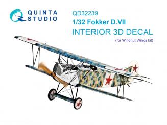 Fokker D.VII - 3D-Decal Interior 