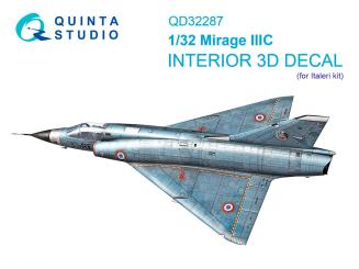 Mirage IIIC - Décalcomanies 3D pour les détails intérieurs (Italeri) 