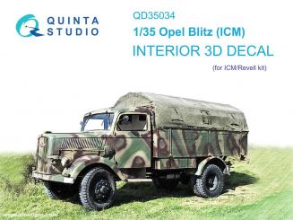 Opel Blitz 3D-Decal détails intérieurs 