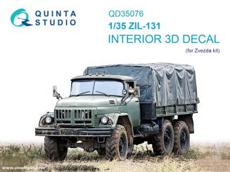ZiL-131 - Décalcomanies 3D pour les détails intérieurs (Zvezda) 
