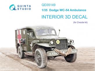 Dodge WC-54 Ambulanz - 3D-Decal Innendetails 