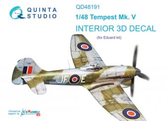 Tempest Mk.V 3D-Decal détails intérieurs 
